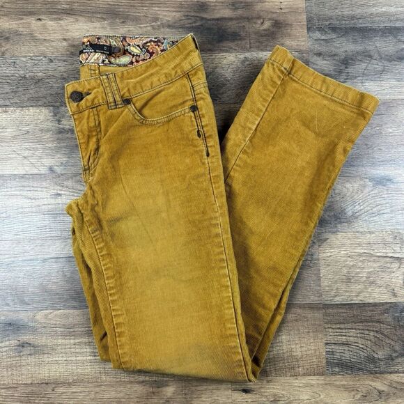 Prana Pants - Prana Womens Corduroy Pants‎ Mustard Yellow 0 Retro Hippie y2k Boho